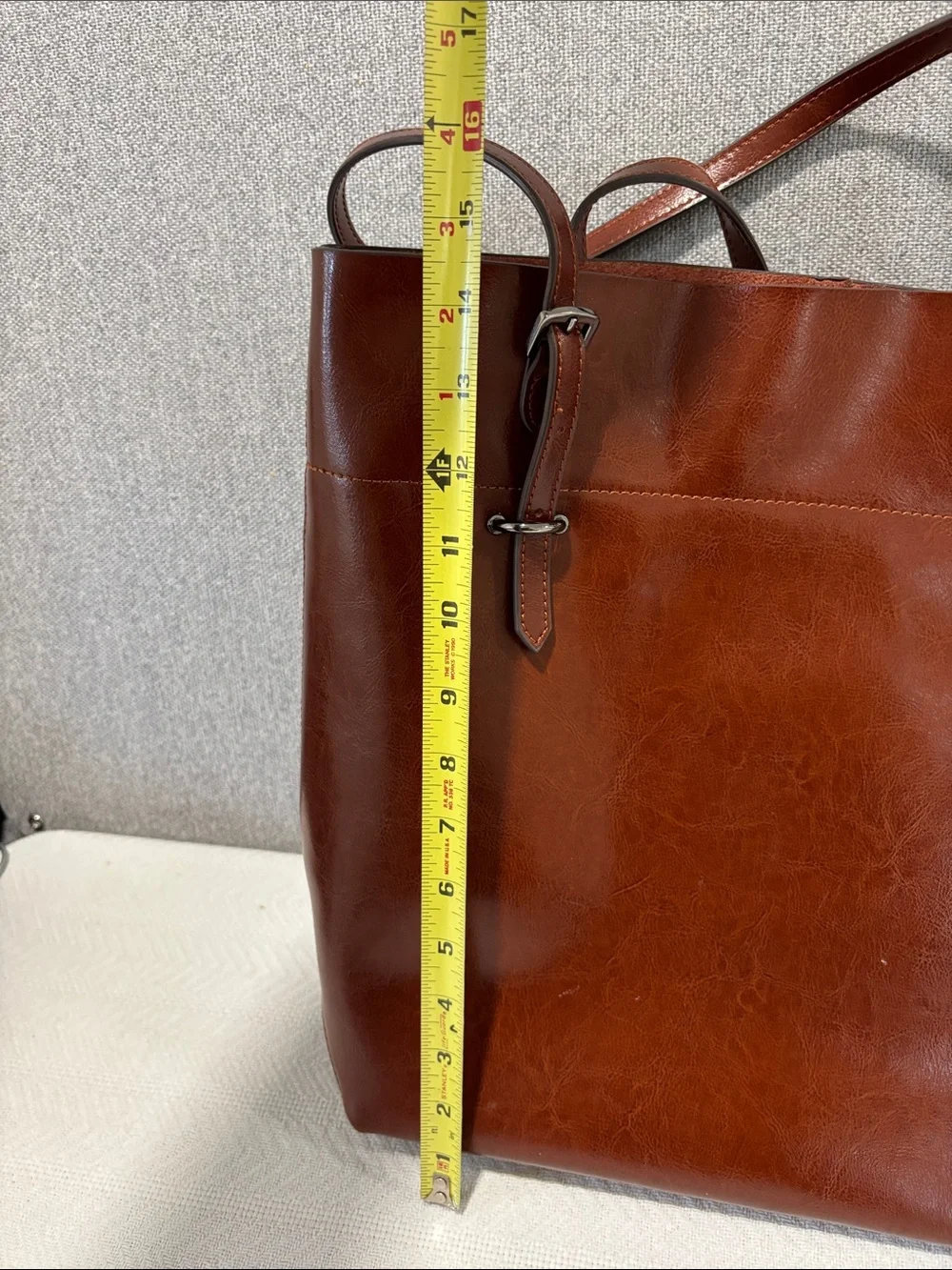 🩵Classic Brown genuine Leather Tote Bag - Women's Everyday Shoulder Bag